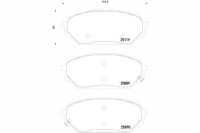 фото thumb №1, Textar тормозные колодки ham. hyundai перед ix55 3,0crdi 08-