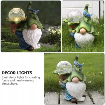 Гном Игрушка Солнечная Статуя Свет Фонарь