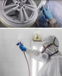 HVLP PAINTING PISTOL 2 сопла 600 мл 1,4 мм 1,7 мм