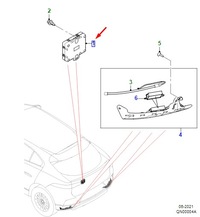 фото thumb №1, Jaguar i-pace x590 задняя дверь управление module t4k20910 original