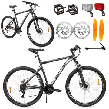 ГОРНЫЙ ВЕЛОСИПЕД SHIMANO 29 ДЮЙМОВ, 21 ПЕРЕДАЧА, ДИСКОВЫЕ ТОРМОЗА, РАМА 19 ДЮЙМОВ