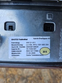 фото thumb №7, Решётка обдув перед vw volkswagen phaeton 3d1819702b 3dz853204