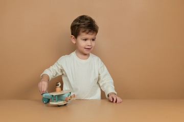 Little Dutch Drewniany samolot zabawka dla dzieci FSC