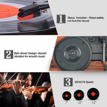 UDREAMER UD001-Y BLUETOOTH USB-ПЛЕЕР 33/45/78