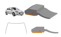 фото thumb №1, Прокладка скла лобовий передній hyundai i20 2015-20 верх i боки 4157asg