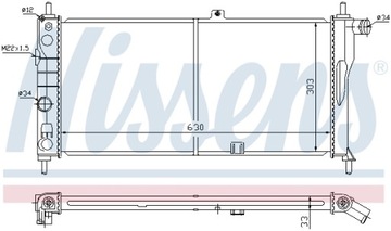 фото thumb №14, Радіаторів двигуна nissens 90444155 1302077 1302029