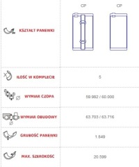 Вкладиші головні opel insignia astra 2.0 cdti a20dth Доставка, фото thumb