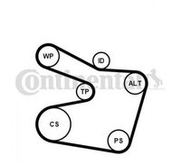 фото thumb №1, Contitech набор ремень micro-v 6pk1538wp2