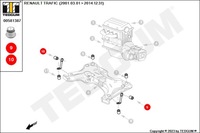 фото thumb №14, Втулка подрамник sil. nissan primastar, opel vivaro a, renault trafic ii 02.0