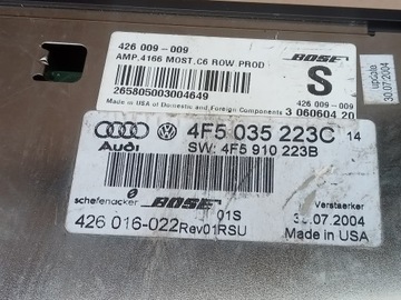 AUDI A6 C6 УСИЛИТЕЛЬ BOSE 4F5035223C + УСИЛИТЕЛЬ BOSE