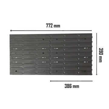 Размеры инструментальной настенной доски. 78x39см 20 кювет