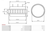 фото thumb №8, Кронштейн, фланець привідний генератора as-pl abr6002