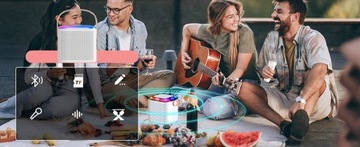 БЕСПРОВОДНОЙ КАРАОКЕ-МИКРОФОН BLUETOOTH ДИНАМИК С 2 МИКРОФОНАМИ