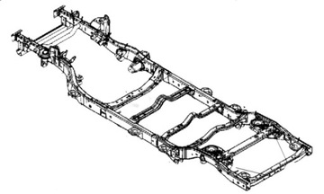 фото thumb №1, Рама новая jeep wrangler 2007-2017 4d 3.6l, 3.8l
