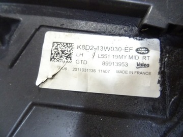 фото thumb №13, Range rover evoque лампа перед права повний led l551 k8d2-13w029-ef mid llu