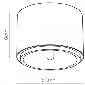 Потолочный светильник SURFACE-MOUNTED LED TUBE AR111 SPOT