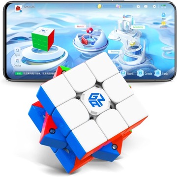 ПРОФЕССИОНАЛЬНЫЙ МАГНИТНЫЙ SMART CUBE 3x3x3 GAN 356 i v3 + ПОДСТАВКА