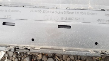 фото thumb №10, Audi a3 s3 8v рестайлинг s line бампер зад задний хороший