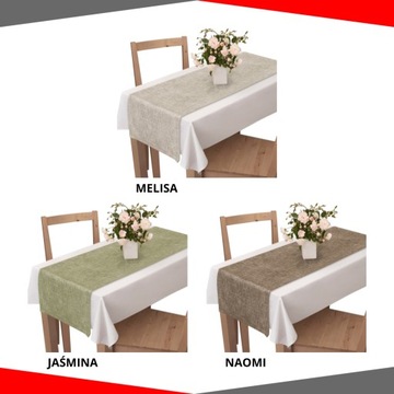 BIEŻNIK NA STÓŁ NA OBRUS 120X40CM DEKORACYJNY BOHO BEŻOWY SZARY ZIELEŃ