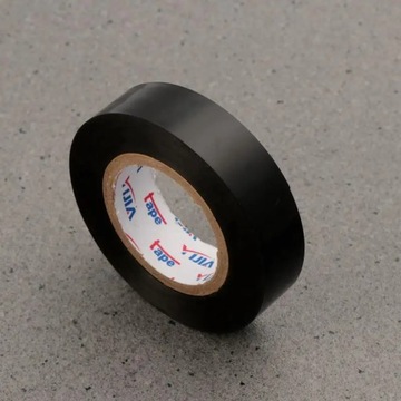 TAŚMA IZOLACYJNA CZARNA GŁADKA WODOODPORNA MOCNA SAMOPRZYLEPNA 17mm 10m V4