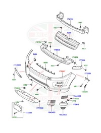 фото thumb №2, Передній бампер land rover range rover evoque l538 lr072259