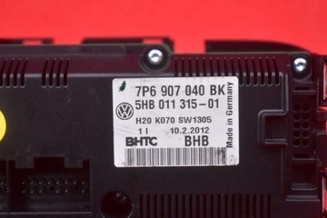 фото thumb №9, Панель керування повітропровід клімат 7p6907040bk vw touareg 2 ii 7p 10-14