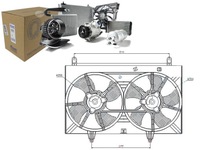 фото thumb №1, Nis85615 вентилятор радіатора з корпус infiniti