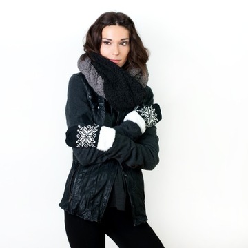 SALE-% RĘKAWICZKI jedenpalec z FUTERKIEM.rk13144-5