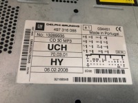 фото thumb №4, Opel радіо заводський cd30 mp3 opel astra h zafira b 13289935 з код !