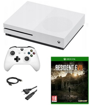 Konsola Xbox One S 1TB + Pad + Resident Evil 7