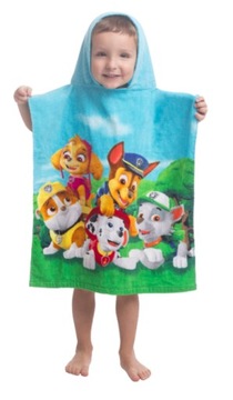 ПОЛОТЕНЦЕ ДЛЯ ПЛАВАНИЯ PAW PATROL PONCHO С КАПЮШОНОМ, ХЛОПОК 100% ОРИГИНАЛ