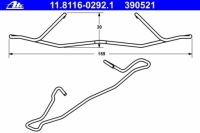 Купить Пружина суппорт тормозной. opel astra g 98-04 перед, фото thumb