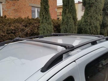 фото thumb №5, Renault kangoo 1999-2007 l1 рейлинги крышные багажник чёрные прочный