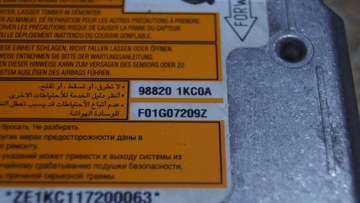 фото thumb №5, Датчик модуль подушка безопасности nissan juke f15 988201kc0a