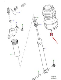 фото thumb №1, Jaguar i-pace x590 rear правый air spring t4k1885 original