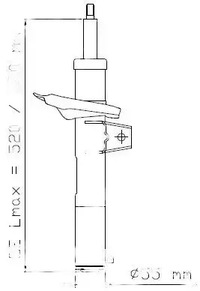 фото thumb №1, Амортизатор перед газовый 3358015 kyb audi a3
