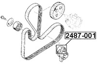 фото thumb №3, Ролик натяжителя набор renault logan 2005-2013 febest