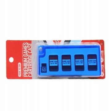 IRIS Game box 8 игровых карт Switch Lite + 2 карты MicroSD синего цвета