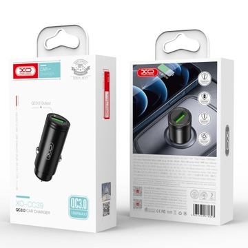 Быстрое автомобильное зарядное устройство USB Quick Charge 18 Вт