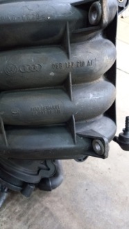 фото thumb №2, Коллектор всасывающий vw passat 2.0 02r