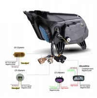 фото thumb №9, Ford mustang 2010-2014 лампа лампи перед raxion комплект ліва + права led eu