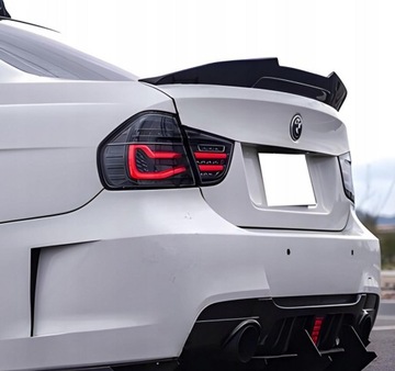 фото thumb №13, Bmw e90 psm ducktail стиль спойлер спойлер na кришка багажника чорний блиск з abs