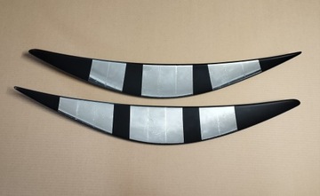 Крышки фонарей Peugeot 207, АБС пластик, 06-12