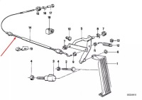 фото thumb №8, Bmw 3 e30 трос przyspieszająca 35411154285 1154285 lhd oem