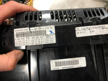 фото thumb №5, Mercedes c w204 спідометр  прилади 2045401048