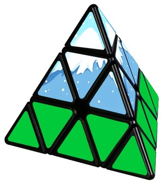 ОРИГИНАЛЬНАЯ QiYi Snow Mountain Pyraminx 3x3x3 КУБ + ПОДСТАВКА