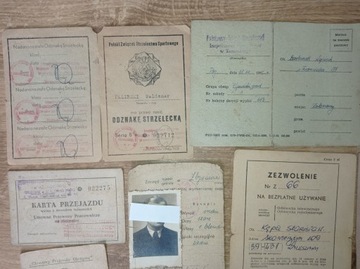 СТАРЫЕ ДОКУМЕНТЫ - РАЗРЕШЕНИЯ - Удостоверения личности + ДРУГОЕ - 1940-1975 гг.