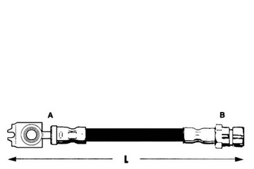 фото thumb №1, Ap шланг тормозной 6r0611701b hos4135 bh778761 8