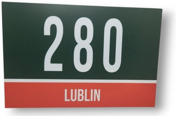 TABLICZKA ADRESOWA ZIELONA TABLICA Z NUMEREM DOMU NUMER DOMU 32x21cm