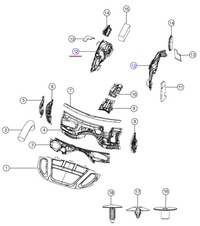 фото thumb №1, Ізоляція правого заднього підкрилки grand cherokee durango mopar оригінальний номер 68161173aa